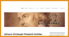 Desktop Screenshot of friedrich-schiller.com