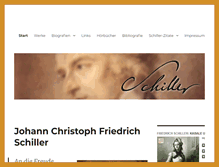 Tablet Screenshot of friedrich-schiller.com